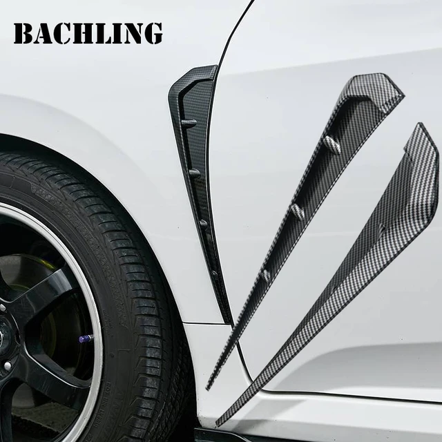 Car Side Fender Universal Side Wing Air Vent Hood Intake Fender Cover Moulding Trim Stickers Hood Intake Sticker Accessorie 1