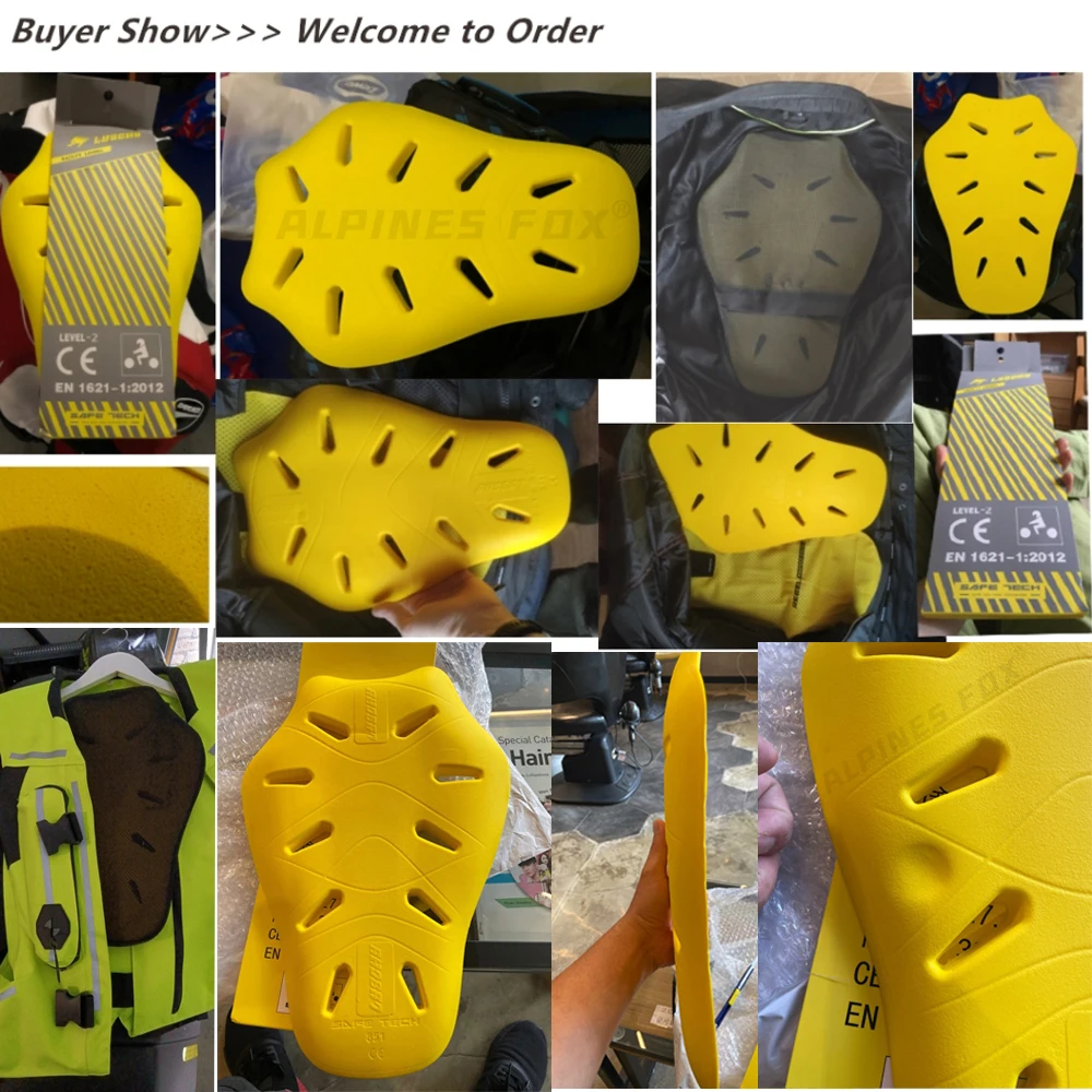 Motorcycle Protective Gear 5Pcs Padding Protector Body Armor Motobike Motor Jacket
