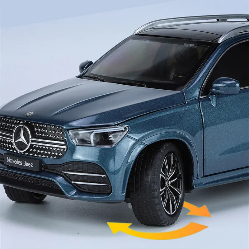 1:24 GLE GLE 350 300 450 Alloy Car Model Diecast Metal Toy Off-road Vehicles Car Model Simulation Sound and Light Childrens Gift 4