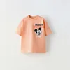 1-6Age Boys Cartoon Short-sleeved Tops Summer New Style Costume Girls Children Cotton Trendy Costume Donald Duck Print Tshirt 2
