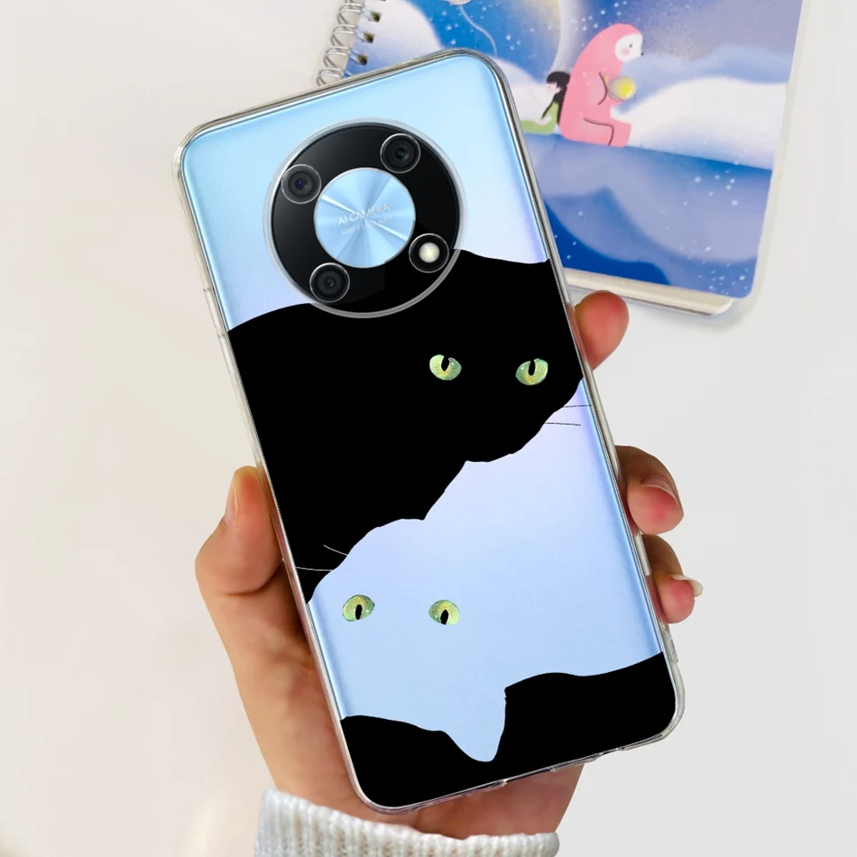Elegant Printing Soft Silicone Clear TPU Slim Phone Case