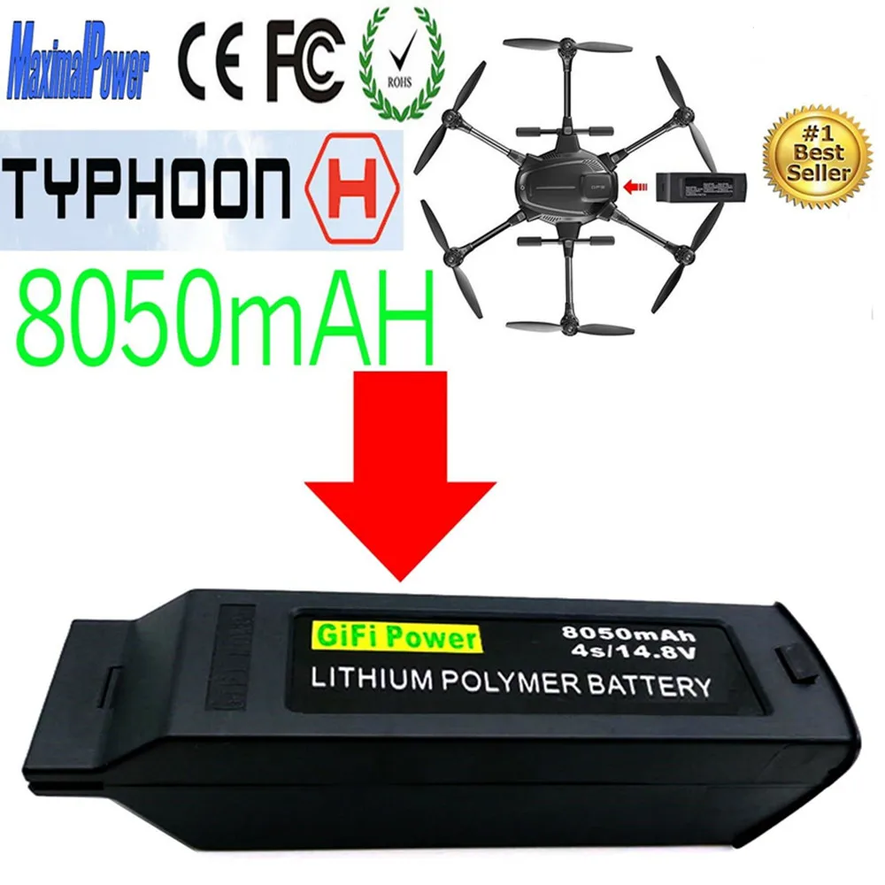 Batteria per Yuneec Typhoon H3 8000mAh 15,2V Li-Poly