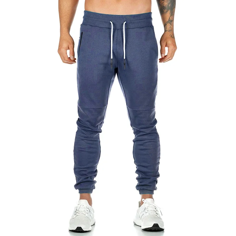 Men's Lightweight Gym Jogger Pants Breathable Hiking Jogging Runing Stretch Exercise Workout Sweatpants with Zipper Pocket Pants 3