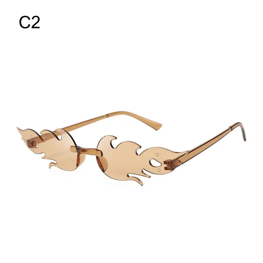 Occhiali Da Sole A Fiamma Senza Montatura - Accessorio Festa, Halloween E Cosplay - Foto 4