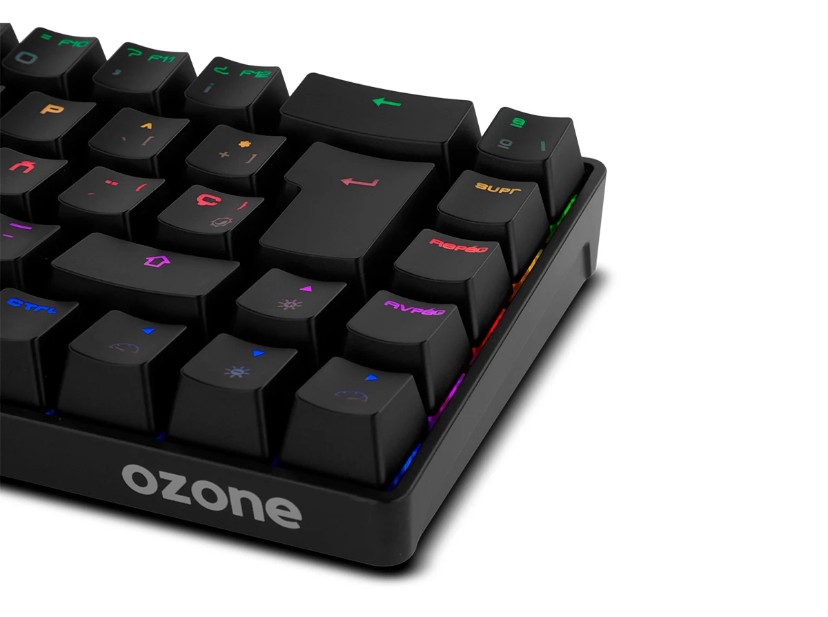 OZONE MINI TACTICAL-mechanical Gaming keyboard without numeric keyboard,  Bluetooth 5.0, Outemu Red Switches, RGB LED lighting, silent, Spanish  Layout, Black - AliExpress