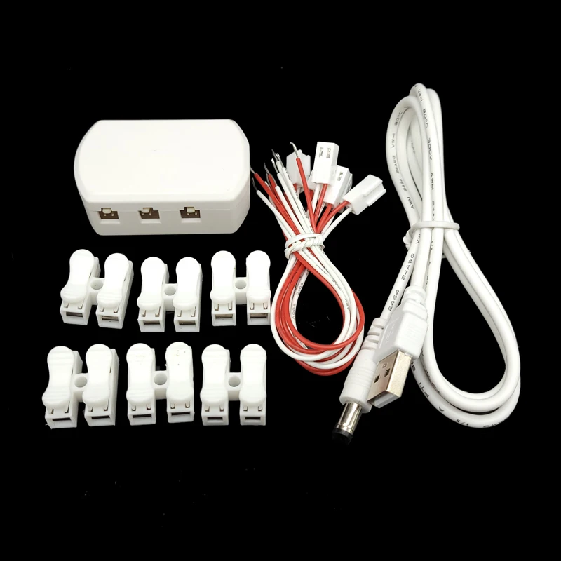 5V USB AC/DC Adapter Power Supply with 6/12 Ports Output Railway Layout/Railroad Layout/Train Layout/Street light Layout Diorama ac dc adapter power supply