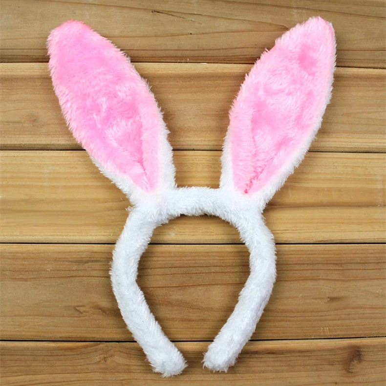 large claw hair clips Cute Easter Adult Plush Bunny Ears Hairbands Soft Rabbite Ears Headbands for Women Girls Anime Cosplay Party Hair Accessories bridal hair clip