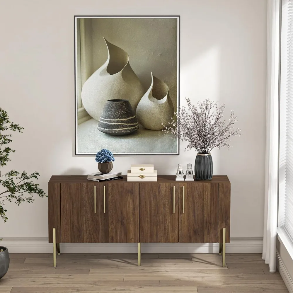 

Mid Century Modern TV Stand for TVs up to 65", Sideboard Buffet Cabinet with Storage, Credenza for Living Room