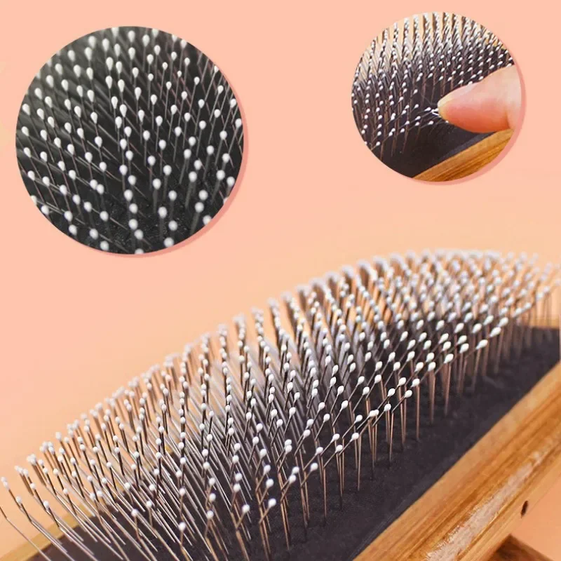 Wooden Pet Grooming Hair Brush 3