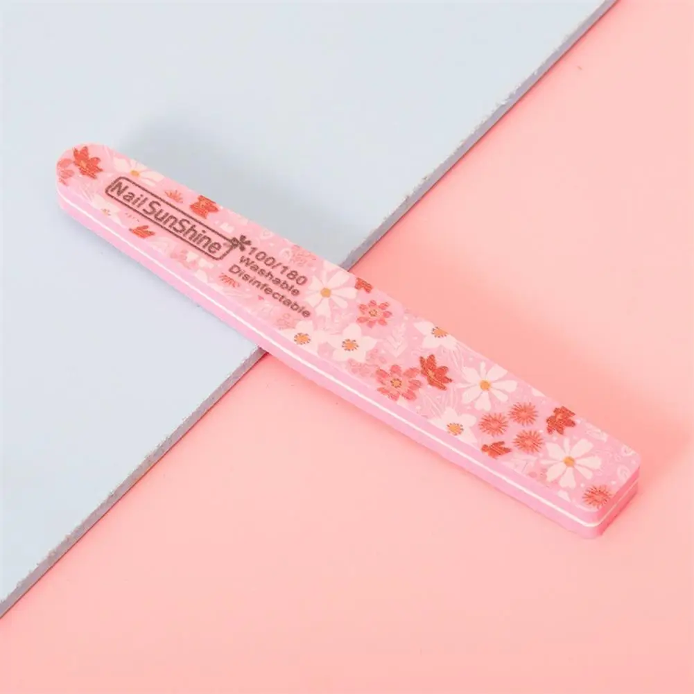 

Practical Rhombus Print Washable Nail Buffer Polishing File Manicure Tool for Salon Nail File Nail Polishing File