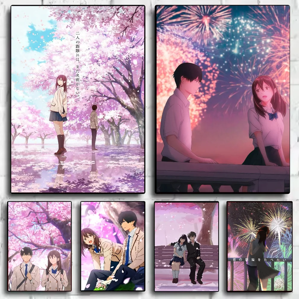 I Want To Eat Your Pancreas Poster HD art sticky wall waterproof home living room bedroom bar aesthetic decoration