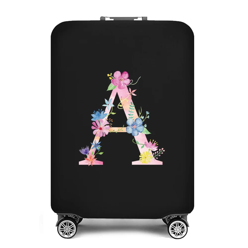Travel Elastic Luggage Protective Cover Fashion Case Suitcase Fit 18"-28" Trolley Baggage Covers Dust Cover Pink Letter Printed 6