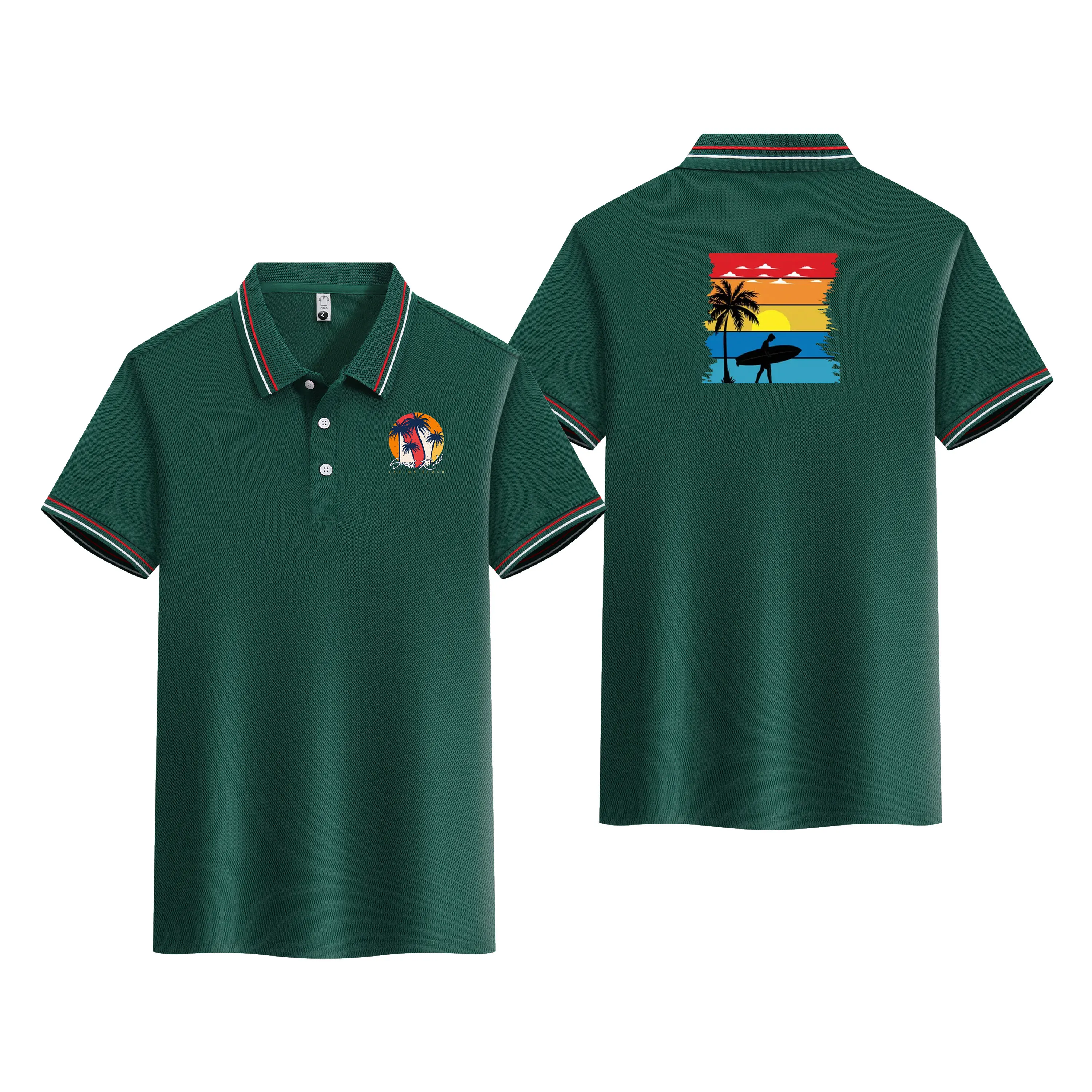 

Men's Casual Fashion Short Sleeve Polo Shirt Summer Comfort Top Men's Breathable Comfort Short Sleeve Business Casual Top