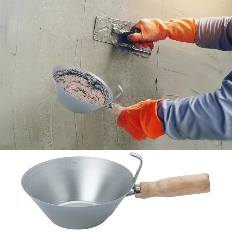 Q2Q4 Mud Pans Mud Board Pans Smooth Rustproof Manual Tool Heavy Duty Plastering