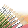 Oil Acrylic Watercolor Bristle Paint Brushes 100% Natural Chungking Hog Hair 6pcs Filbert Paint Brush Set 5
