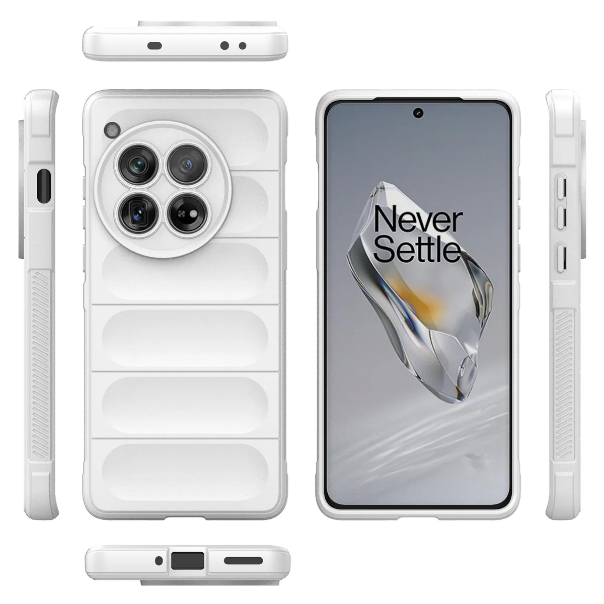 Custodia in silicone rosso morbido con texture 3D per OnePlus 12 10T 11 10R 11R ACE 2 Pro Nord N20SE N30 CE3 Defender Custodia protettiva_voghion.com