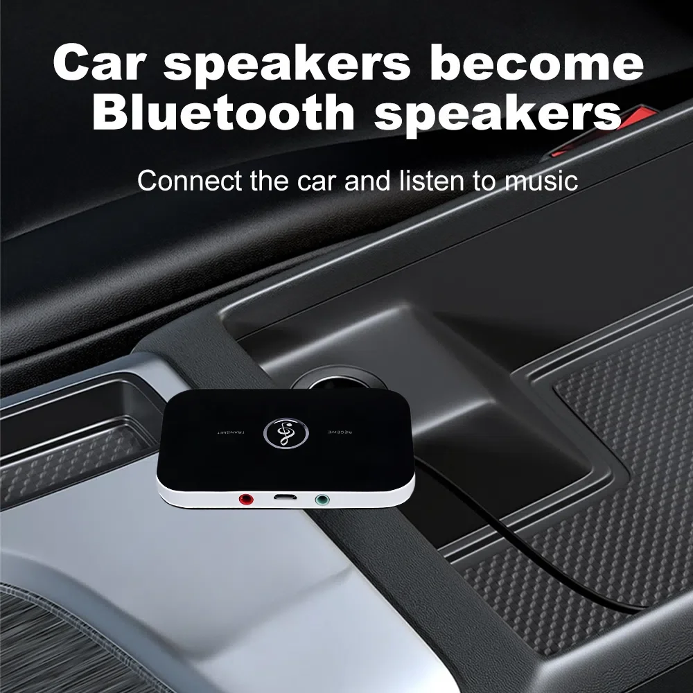 Bluetooth 5.3 Audio Transmitter Receiver Stereo 3.5mm AUX Jack RCA USB Dongle Wireless Adapter For Car Kit PC TV Headphone