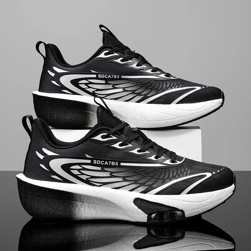 Men's Low-Top Casual Running Shoes - Lightweight Cushioning Sneakers, Breathable Toe Design, Non-Slip Sole - Suitable for Gym, Jogging, Everyday Wear - All-Season Performance Shoes, Dynamic Appearance, Stable Fit, Lace-Up Training Shoes, Fitness Enthusiasts' Top Choice