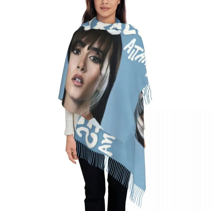 

Aitana Arizones Tassel Scarf Women Soft Spanish Singer Shawl Wrap Lady Winter Fall Scarves