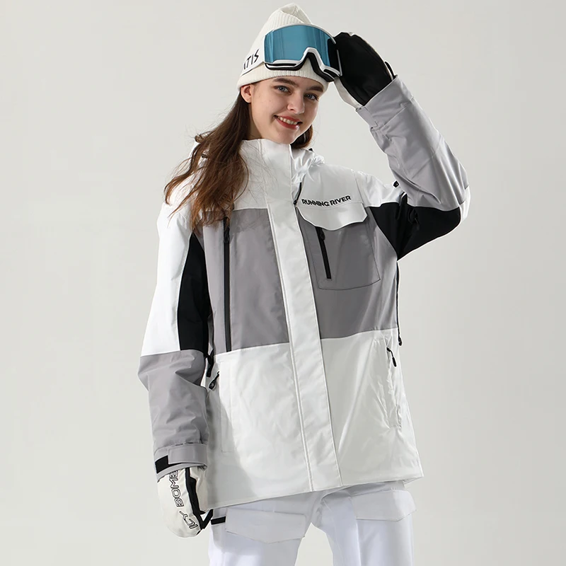 RUNNING RIVER Brand Men Snowboarding Hoodie High Quality Hooded outdoor Sports ski women Snowboard Jacket ripstop4411