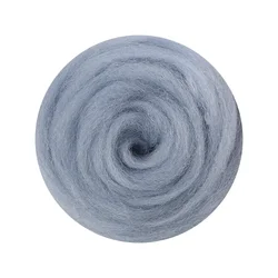 Large 50g Wool Felt Package, Soft and Smooth, Imported from Queensland, Australia, Premium Quality for Needle and Wet Felting (10 blue - gray)