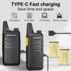 2PCS Baofeng BF-T20D GMSK Digital Walkie Talkie Noice Reduction Radio Encrypted Call Portable USB Charger VOX For Travel 4