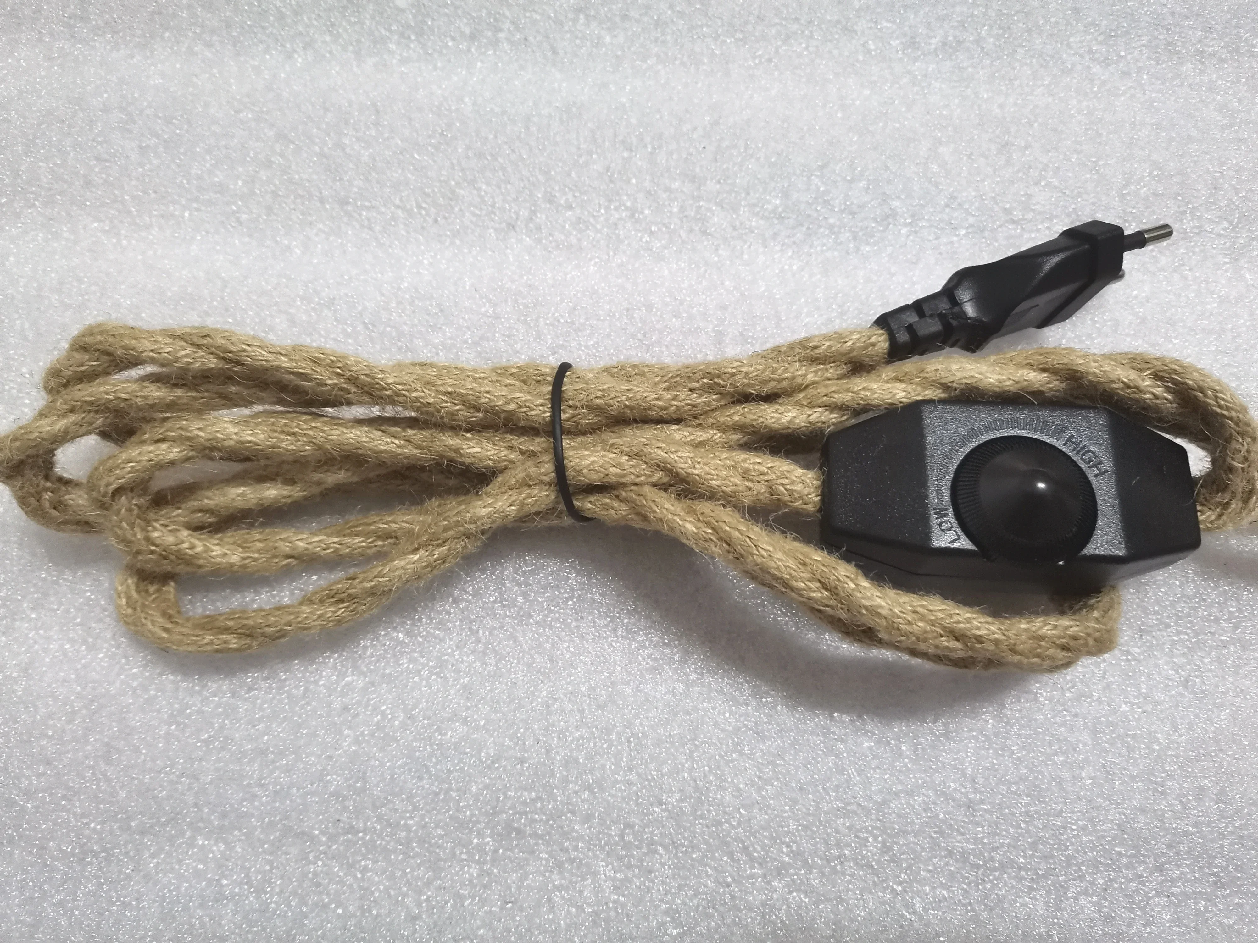 220V AC European Plug Power Cord Vintage Fabric Covered With Switch E27 Screw Bakelite Lamp Socket For DIY Pendant Hanging Light