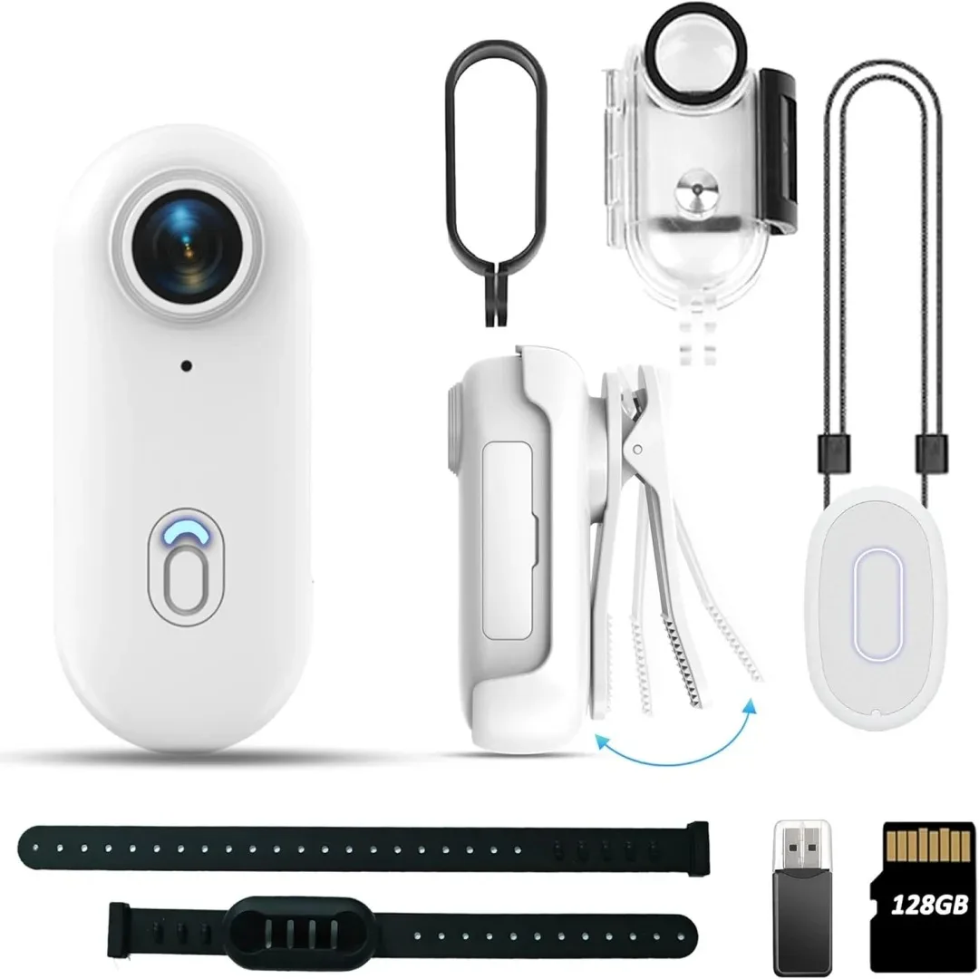 Caméra Action 4K UHD Pro - Blanc/Noir, avec ou sans Carte TF