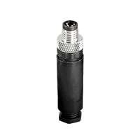 5/10PCS M8 3/4/5/6/8Pins Sensor Connector Non-Welding Waterproof  IP68 Straight Male&Female Plug Screw Threaded Coupling 3 4 Pin 3