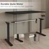 Electric Height Adjustable Standing Desk Large  Sit Stand Up Desk Home Office Computer Desk Memory Preset with 6
