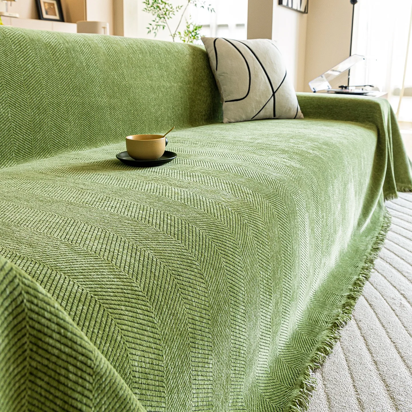 SimpleModernHerriboneJacquardChenilleSofaTowelwithFringesAll-SeasonSofaThrowBlanket-PremiumHomeDecorSofaCover-AliExpress15