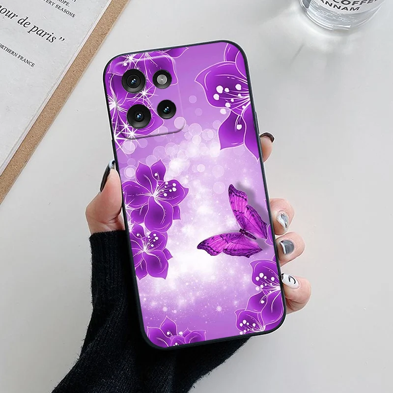 Lovely Cartoon Flower Soft Silicone Phone Cover - Stylish Protective Case