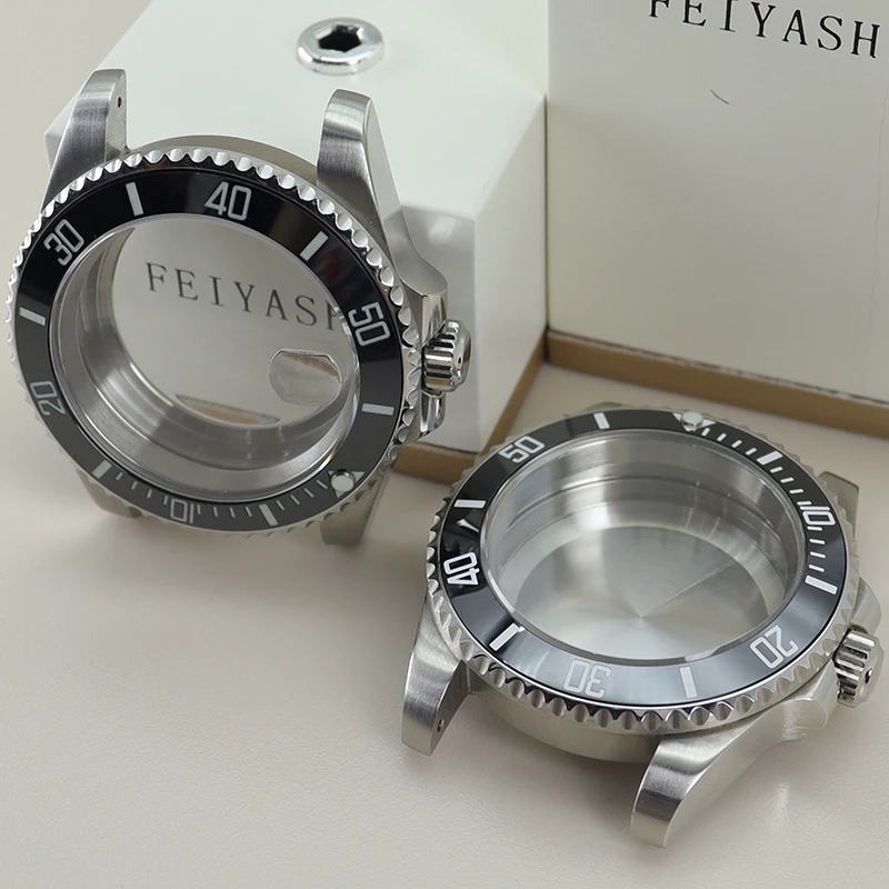 Luxury 40mm Men's Watch Case - 316L Stainless Steel, Premium Design