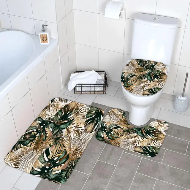 Tropical Bathroom Shower Set 4