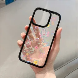 Coque de téléphone à motif cartoon coloré et mignon