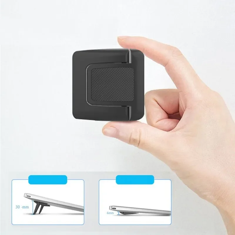 Mini Dobrável Desktop Laptop Stand Pés Universal Titular Apple Macbook pc Teclado de Computador Cooling Pad Suportes Portáteis - Imagem 2