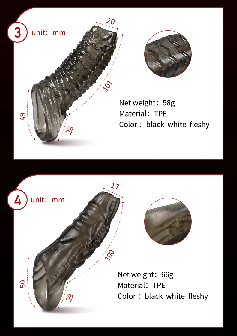 Reusable Silicone Penis Extender