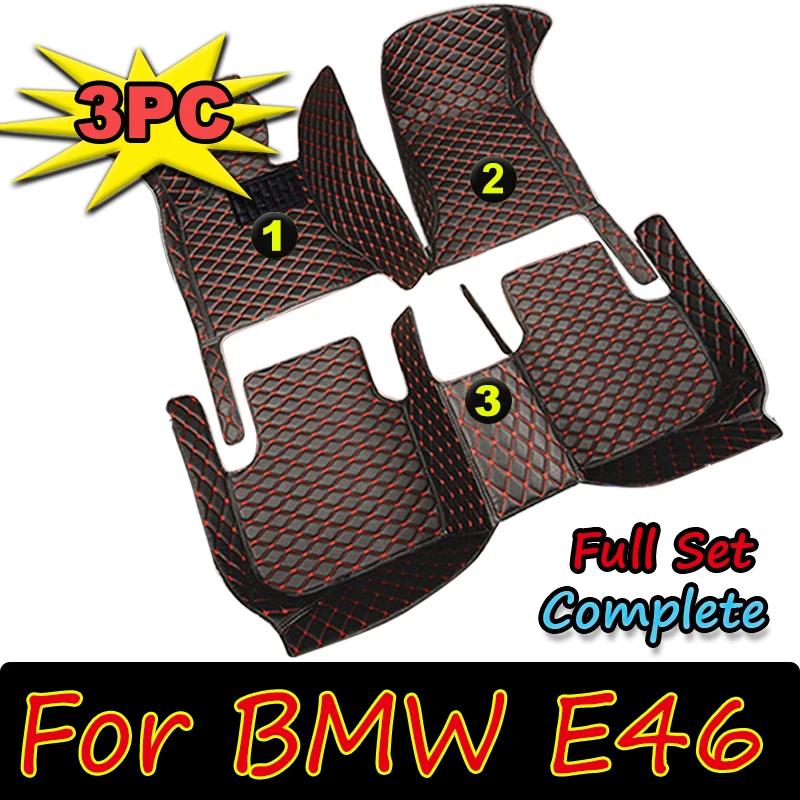 

Car Floor Mats For BMW E46 1998-2004 DropShipping Center Auto Interior Accessories 100% Fit Leather Carpets Rugs Foot Pads