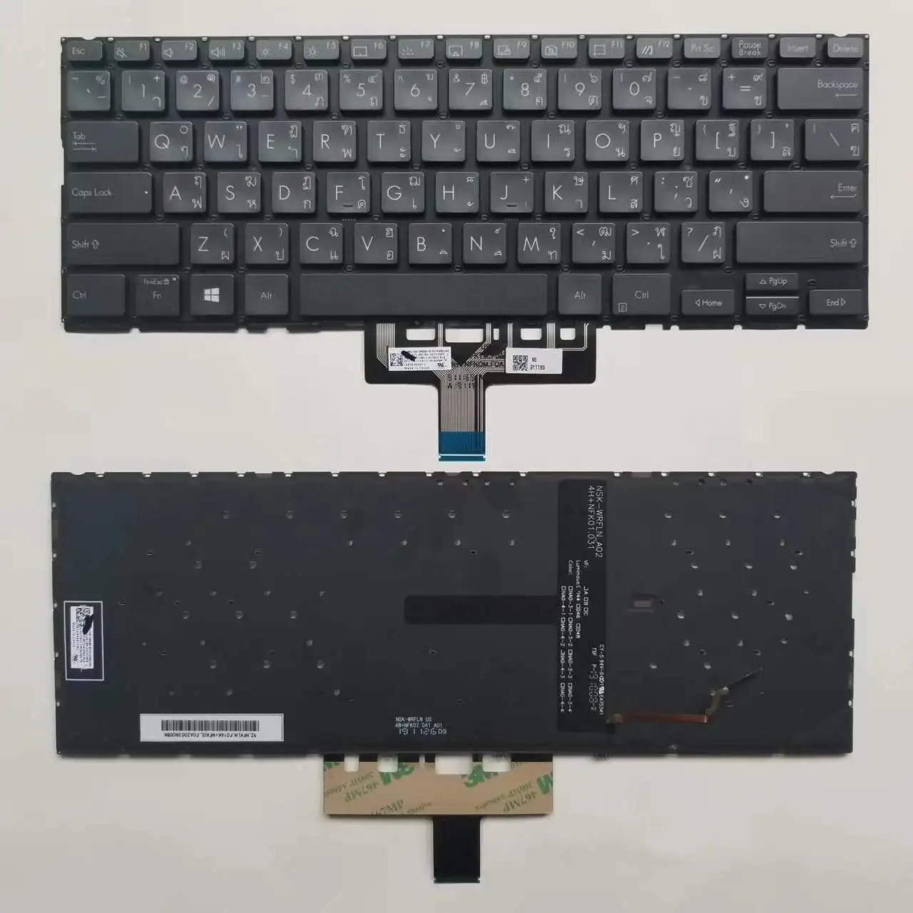 Clavier AZERTY Complet ASUS Neuf, Modèle NSK-WF10F – Prêt à Utiliser Pour PC ASUS