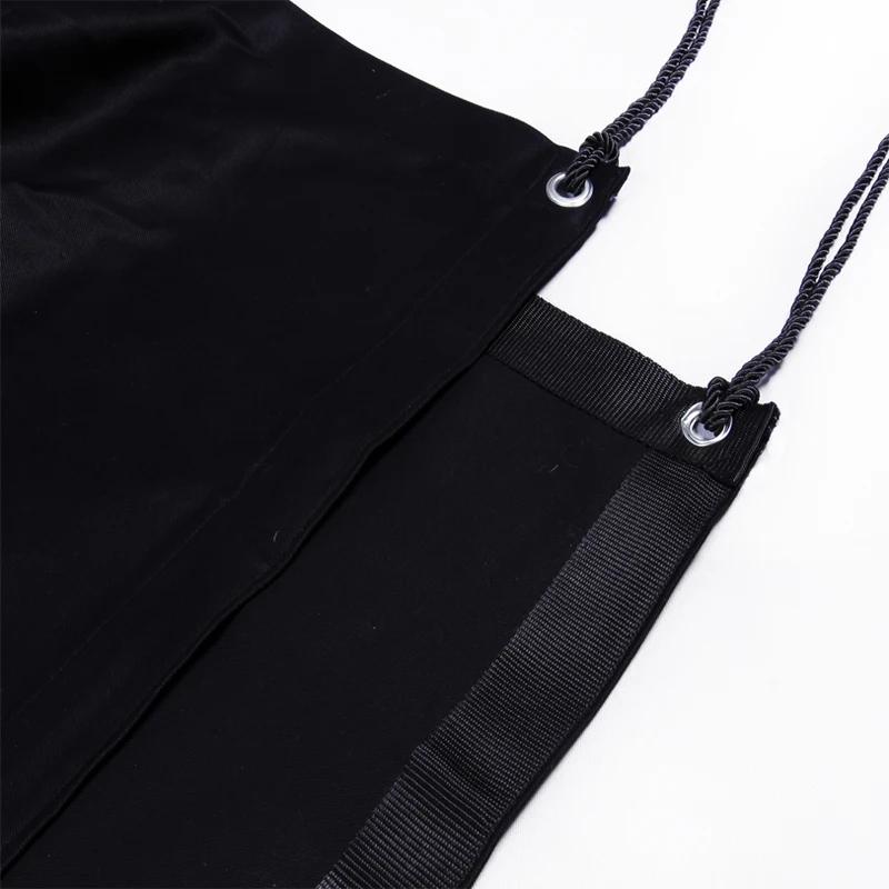 12x12ft 3.6x3.6m 단색 검정색 천 풀 블록 오버헤드 나비