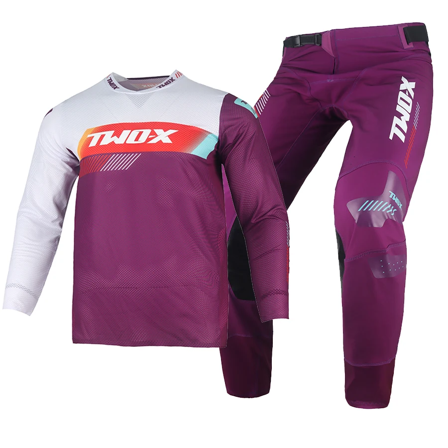 Two-X 5.5 Air Motocross Gear Off Road MX Jersey Pant Combo Set Motorcycle Motorbike Clothing Breathable ATV Dirt Bike Kit