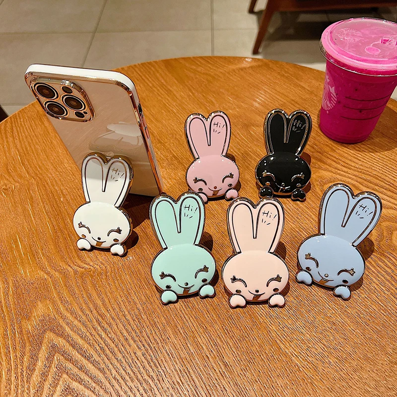 Staffa Per Telefono Cellulare Home Rabbit Desktop Computer Home Pieghevole Cornice Fissa Fumao Cartoon Phone Base Frame Support Frame