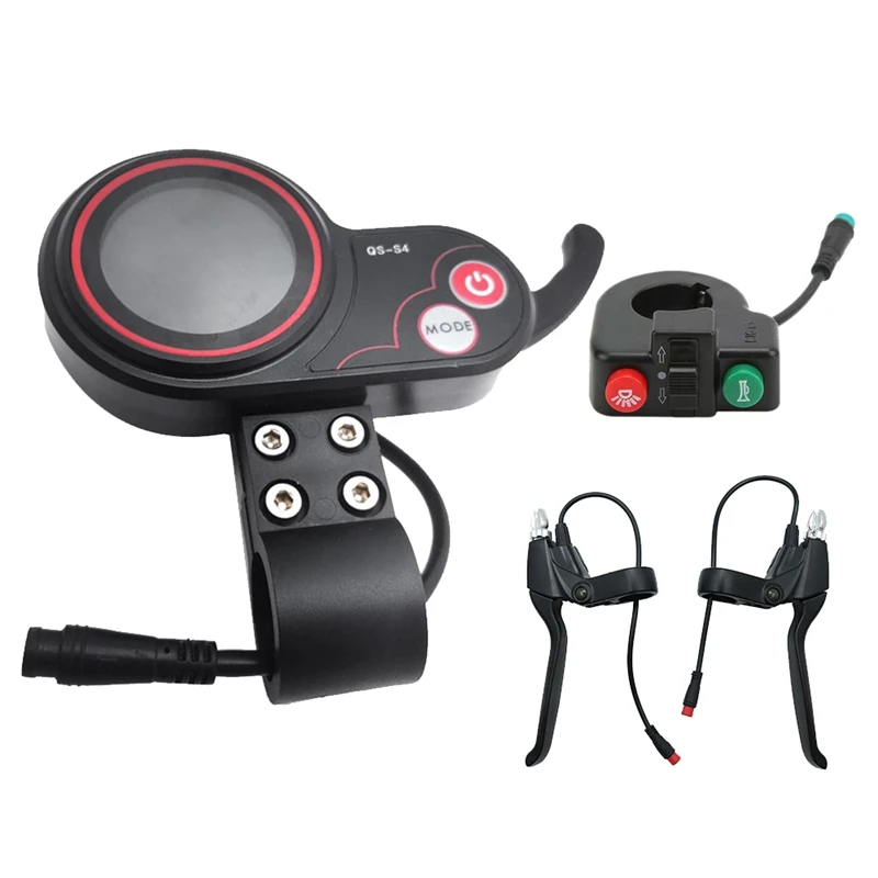 

Фонарь с ЖК-дисплеем и кнопкой переключения, тормозные рычаги для электрического скутера Zero 8 9 10 8X 10X, 48-60 в