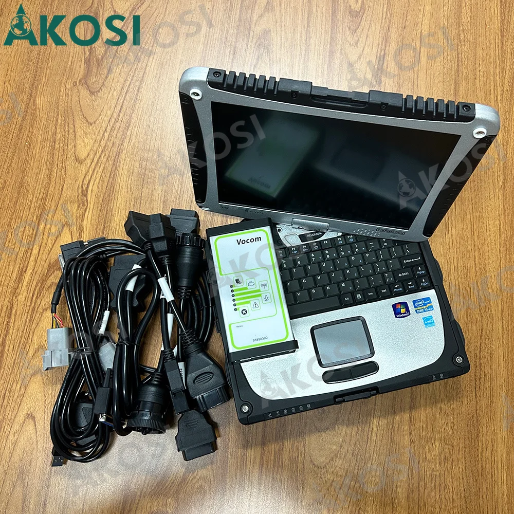 

CF19 Laptop Ready to use 2.8 PTT For Xtruck Y1 vocom 88890300 Heavy Duty Truck Diagnosis Truck Diagnostic Scanner Tool