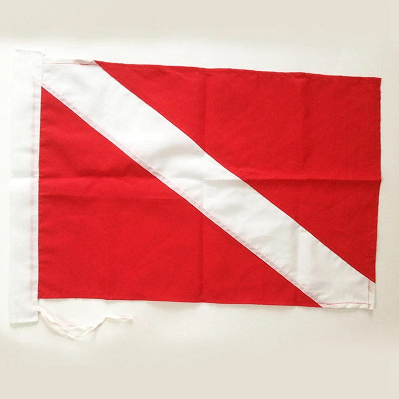 Dive Flag Scuba Diving Spearfishing Use Float Buoy Boat Pole Diver Down 35X50cm