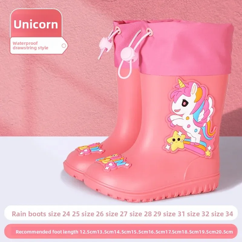 Waterproof mouth-rose pink unicorn