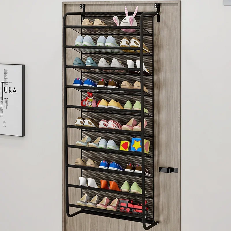 

Household Dust-proof Storage Shoe Cabinet Simple Wall Mounted Shoe Rack Behind Dormitory Door Multi Layer Shoe Rack