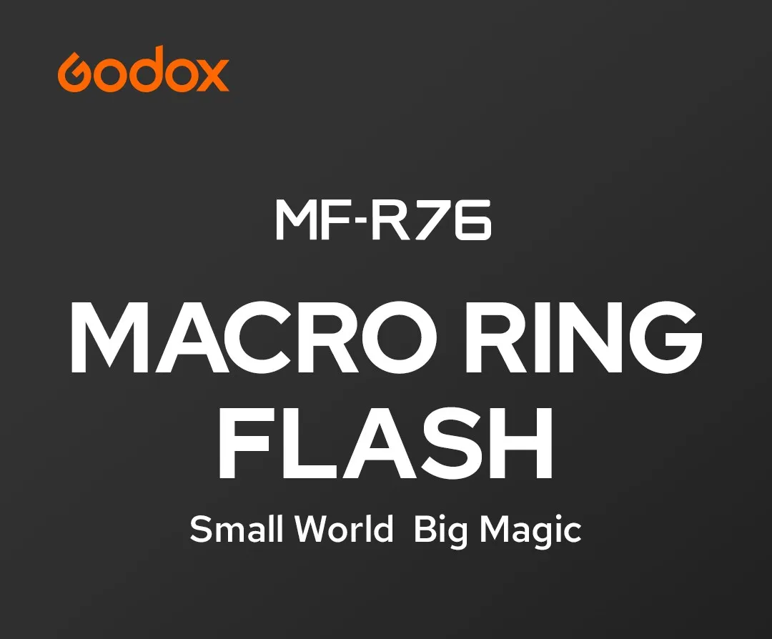 Godox MF-R76 RING76 5000K Macro LED Ring Light Speedlite Flash Light for Canon