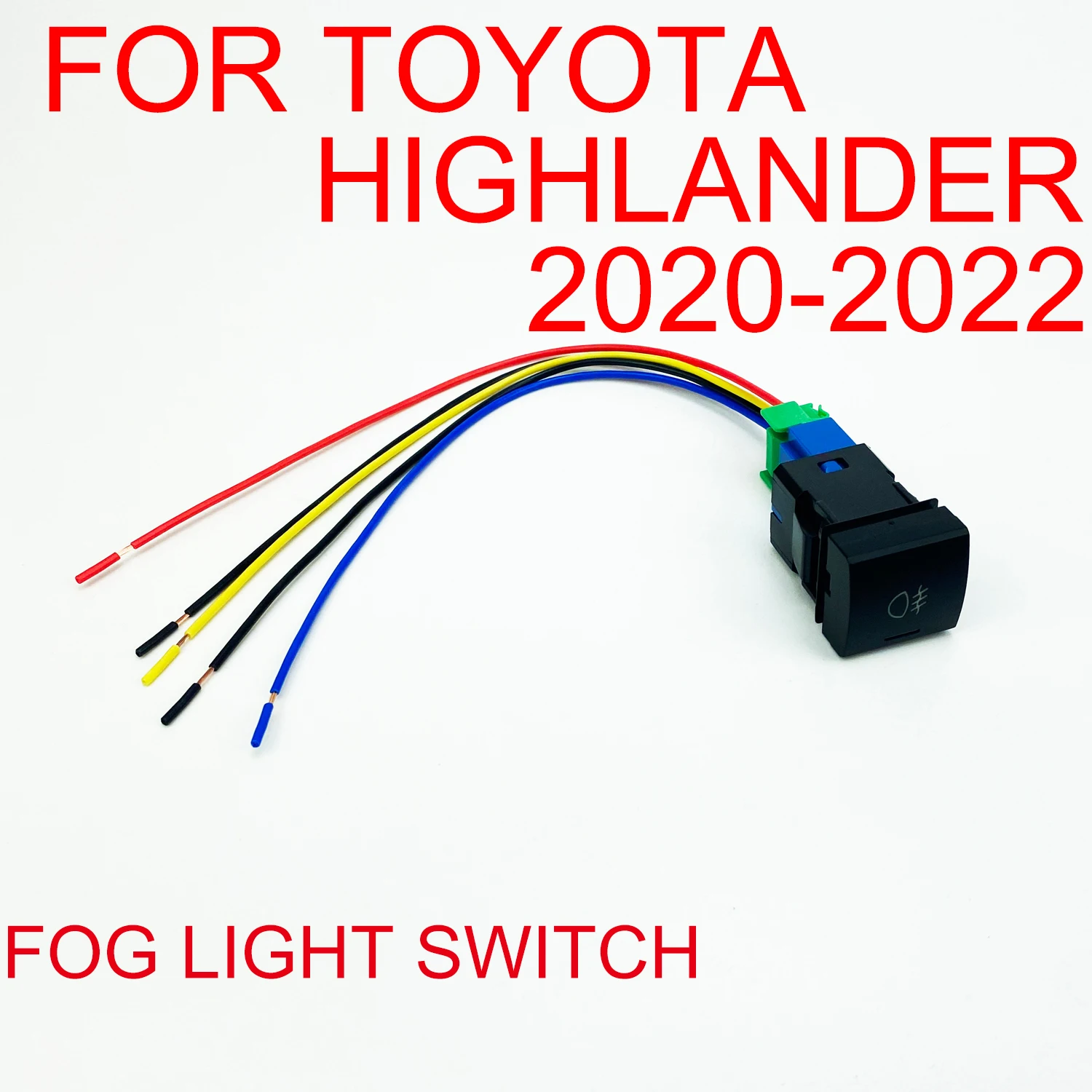 Push Button Front Fog Light Switch For Toyota Highlander 2020-2022 / Raize 2020-2022 / C-HR 2019-2022 LED Background