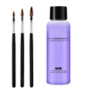 120ML Monomer Acrylic Nail Liquid 4 oz - Professional Acrylic Nail Liquid Monomer for Acrylic Powder Nails Extension Nail Brush 1